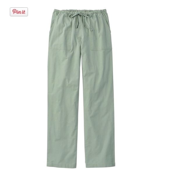 L.L. Bean Pants - LL Bean 20 Reg. Sun washed Canvas Pants Olive New No Tag